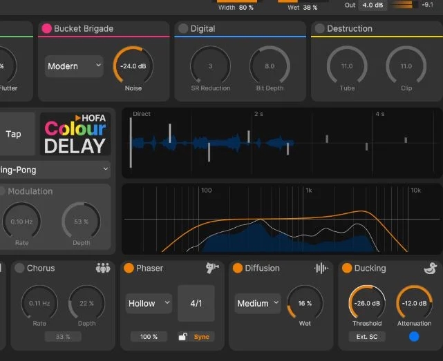 HOFA Colour Delay v1.0.0 VST3 AAX-音频幻坊