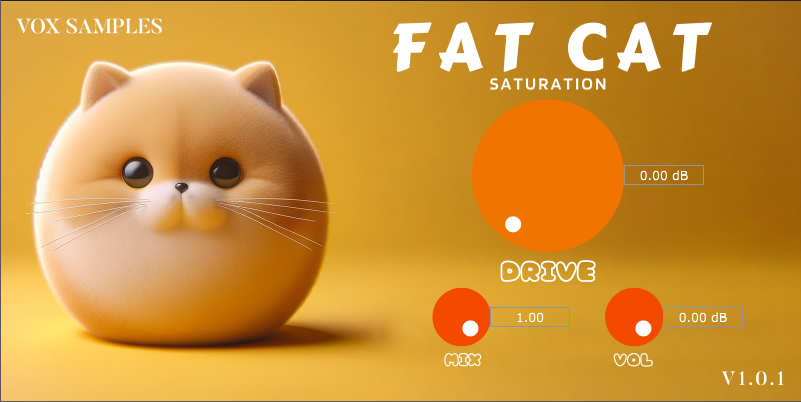 Fat Cat Saturation Plugin 肥猫饱和器 WIN MAC-音频幻坊