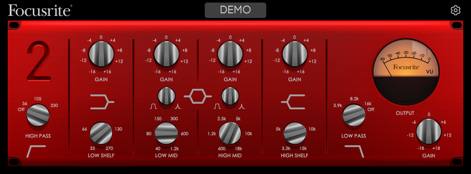 Focusrite – Red Plug-In Suite v2.0.4 均衡,压缩