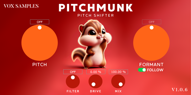 Vox Samples Pitchmunk (Pitch Shifter) v1.3.0 x64 VST3-音频幻坊