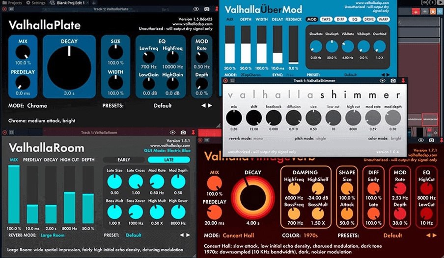 ValhallaDSP bundle 2024.11.CE – V.R (Mac)-音频幻坊