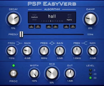 PSPaudioware PSP EasyVerb v2.0.0-R2R-音频幻坊