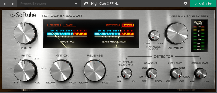 场效应晶体管压缩-Softube FET Compressor v2.5.9-音频幻坊