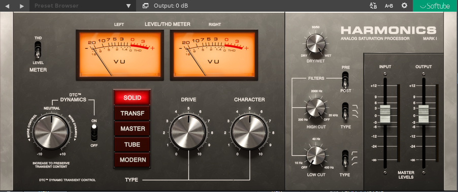 失真效果器-Softube Harmonics Analog Saturation Processor 2.5.9-R2R-音频幻坊