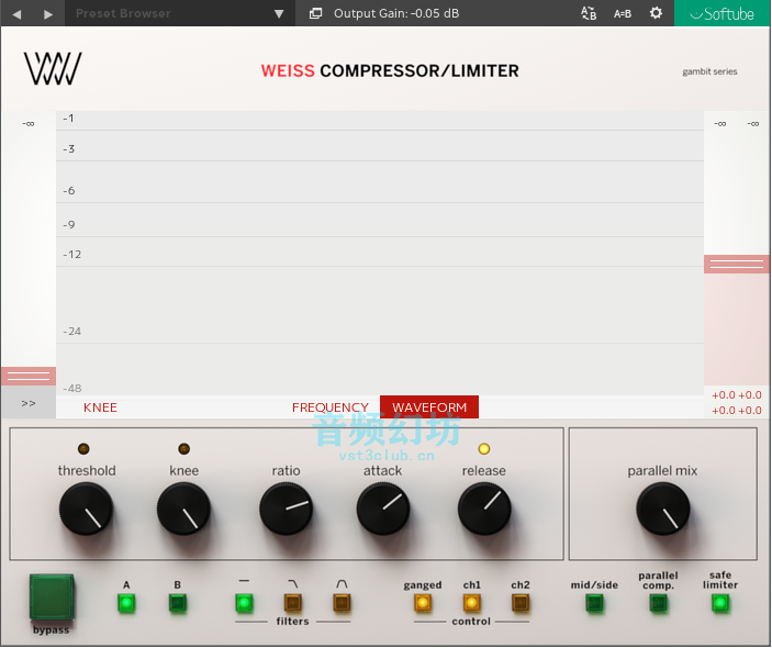 压缩器/限制器-Softube Weiss Compressor Limiter v2.5.9-R2R-音频幻坊