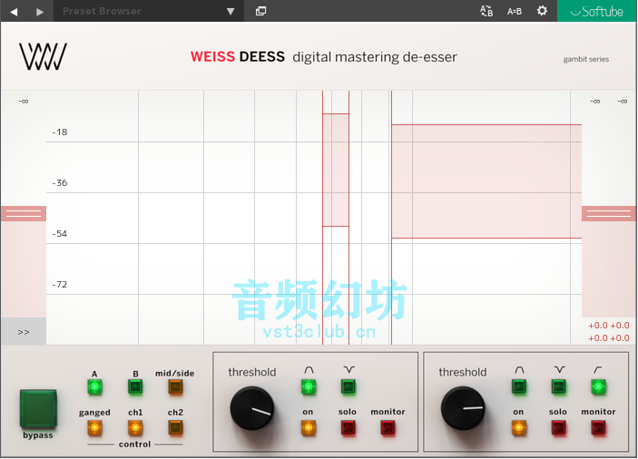 消除齿音Softube Weiss Deess v2.5.9-R2R-音频幻坊