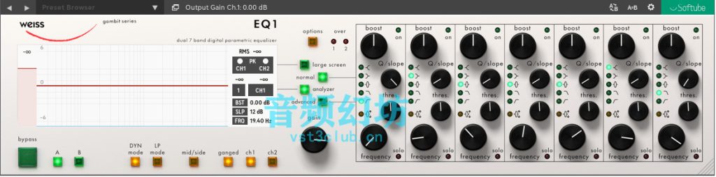 数字母带均衡器-Softube Weiss EQ1 v2.5.12-R2R-音频幻坊