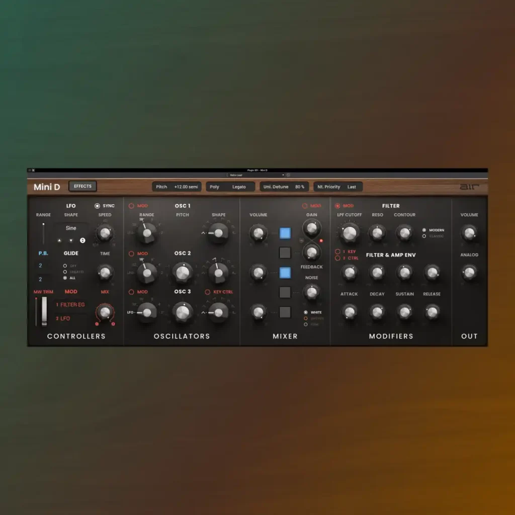 图片[1]-模拟合成器插件-AIR Music Technology Mini D v1.2.1.14-TeamCubeadooby-音频幻坊