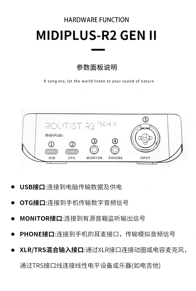 图片[2]-迷笛R2 USB电脑外置声卡直播K歌录音-音频幻坊