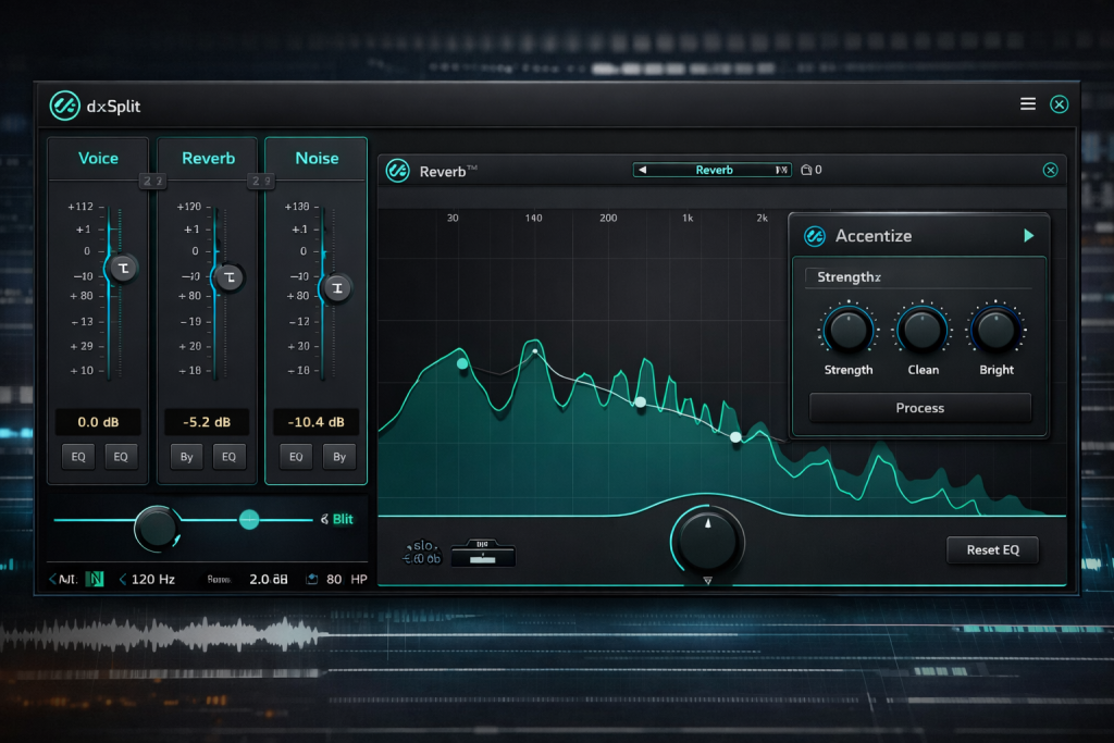 图片[1]-Accentize dxSplit V1.0.0｜对白分离与降噪混响控制插件