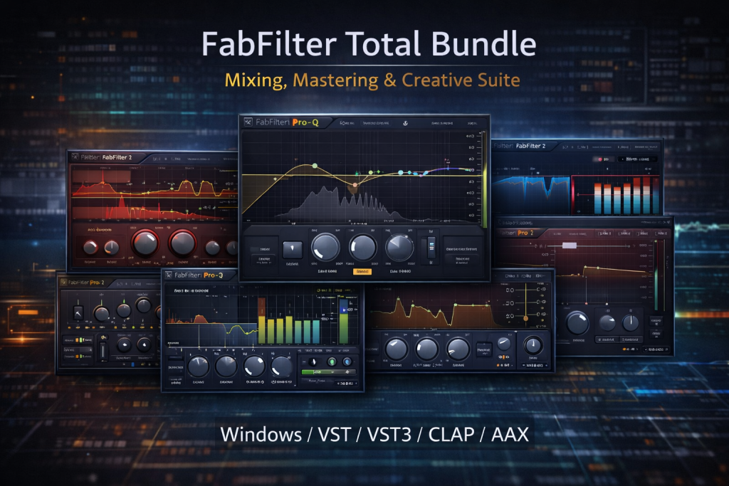 图片[1]-FabFilter Total Bundle 2026.3｜14款混音母带插件合集