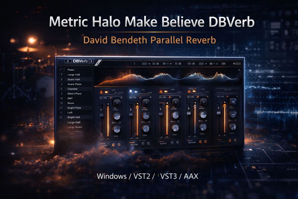 图片[1]-Make Believe DBVerb for Windows｜4 路并联混响快速塑造鼓组与空间感