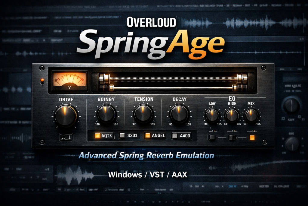 图片[1]-Overloud SpringAge for Windows｜复古弹簧混响效果器插件介绍