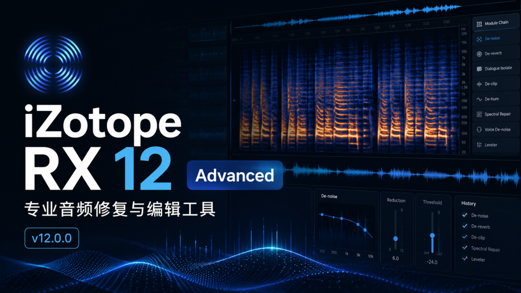 图片[1]-iZotope RX 12 Audio Editor Advanced v12.0.0 音频修复工具