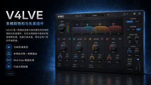 Sonic Academy V4LVE v1.0.0 多频段饱和与失真插件-声链工坊