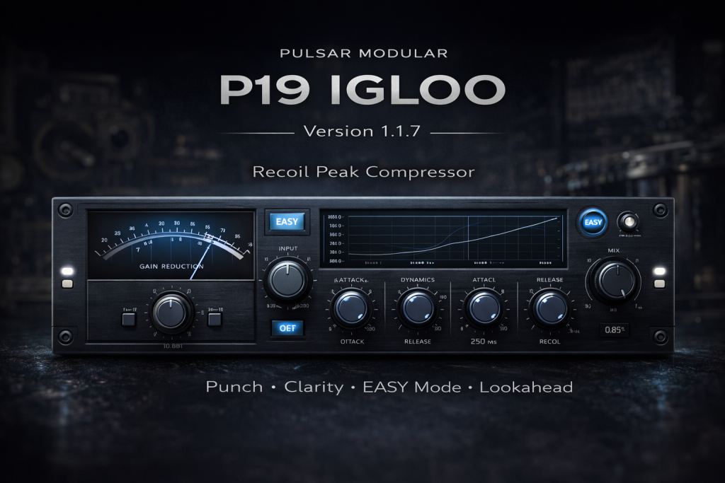 图片[1]-Pulsar Modular P19 IGLOO v1.1.7 鼓组压缩插件
